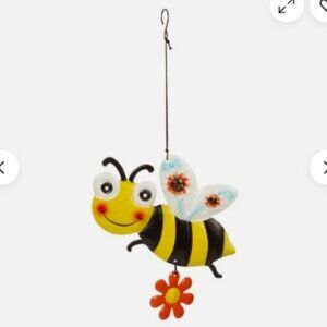 True Living Outdoors Hanging Decor Colorful Whimsical Bumble Bee Honeybee Flower